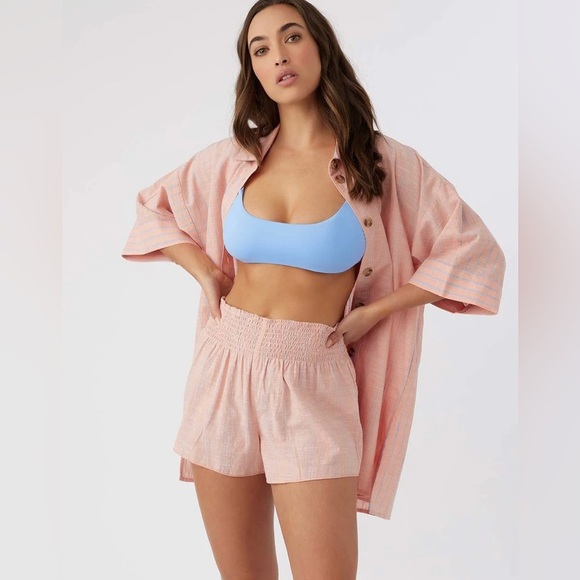 NEW ONEIL- Doris Striped Shirt Top - Picture 1 of 10